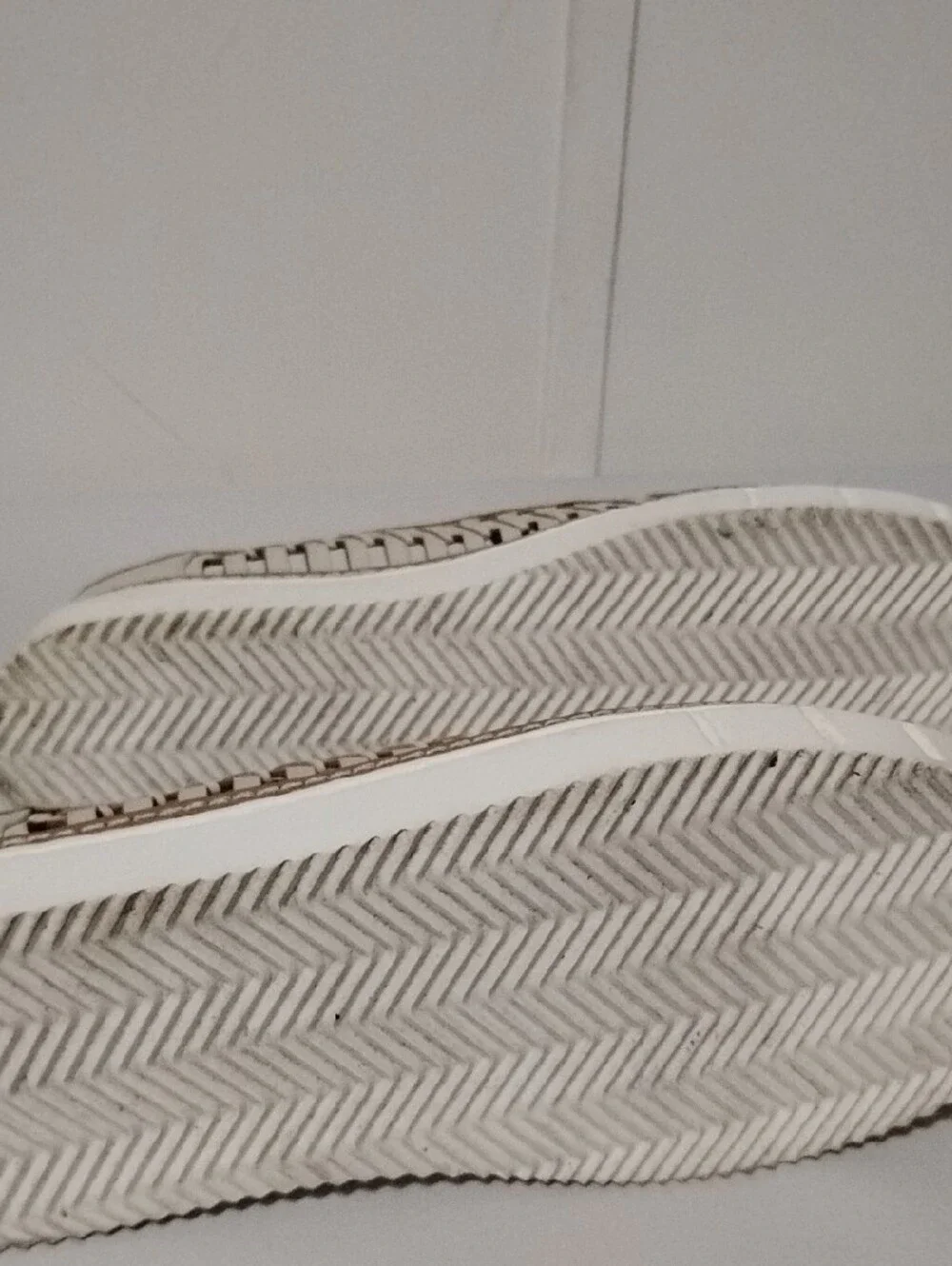 VC-Romeena Woven Geometric Cutouts Platform Slip-On